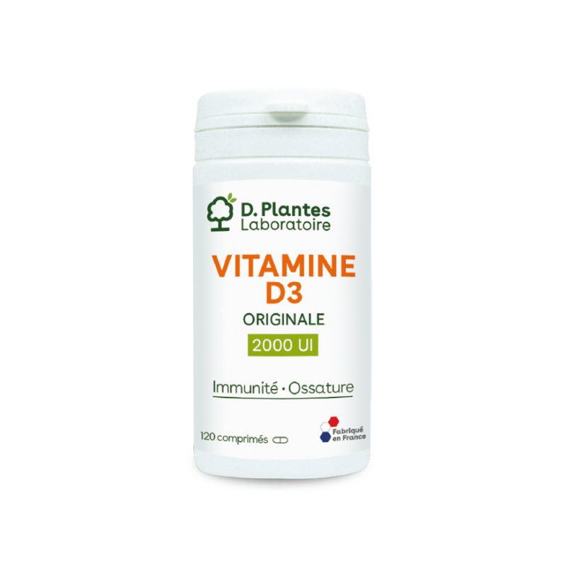 Vitamine D3 2000 UI Originale - D.Plantes - 120 comprimés