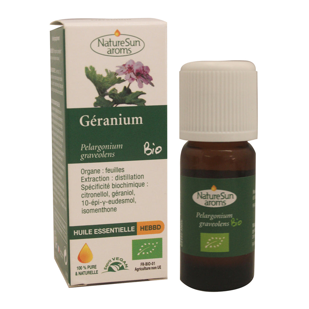 Huile Essentielle de Géranium Bio NatureSun Aroms