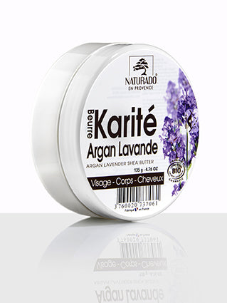 Beurre de Karité Argan et Lavande bio - Naturado - 135gr