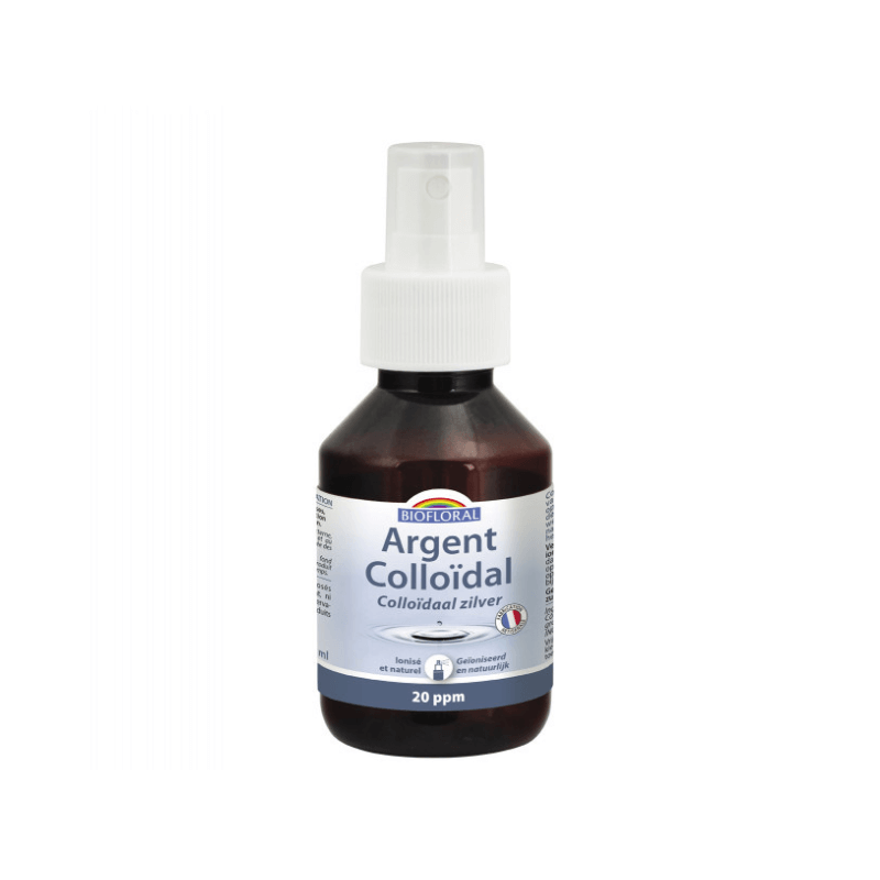 Argent Colloïdal 20 ppm Spray - BIOFLORAL - 100ml soin de la peau