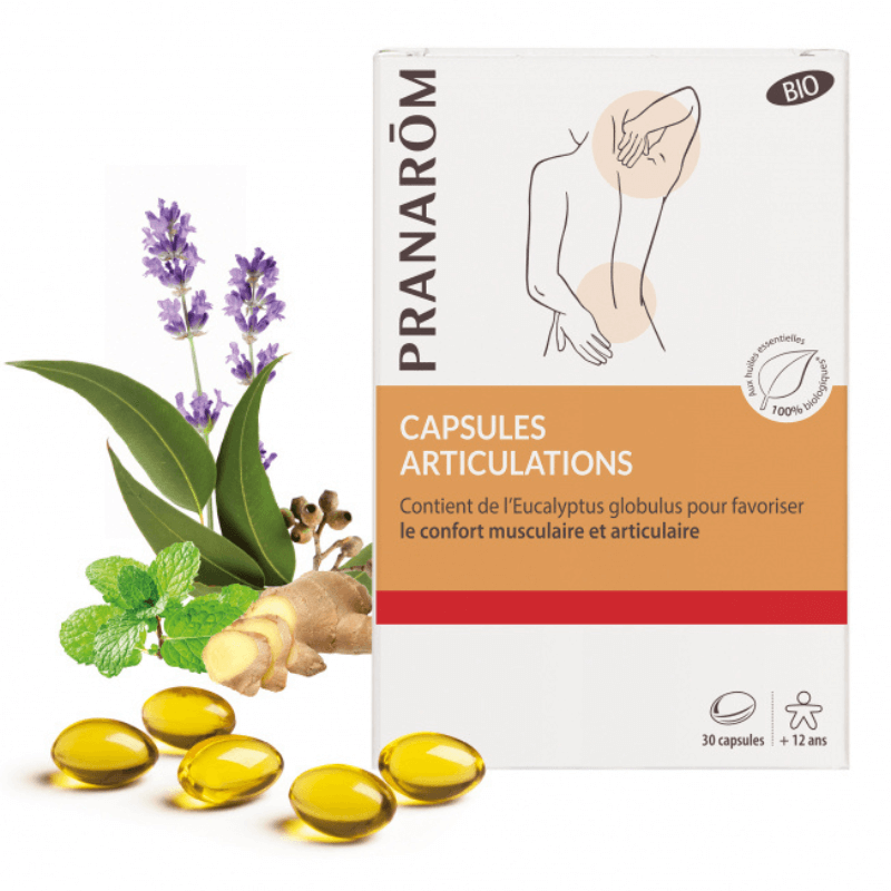Capsules Articulations - Pranarôm - 30 capsules - confort musculaire