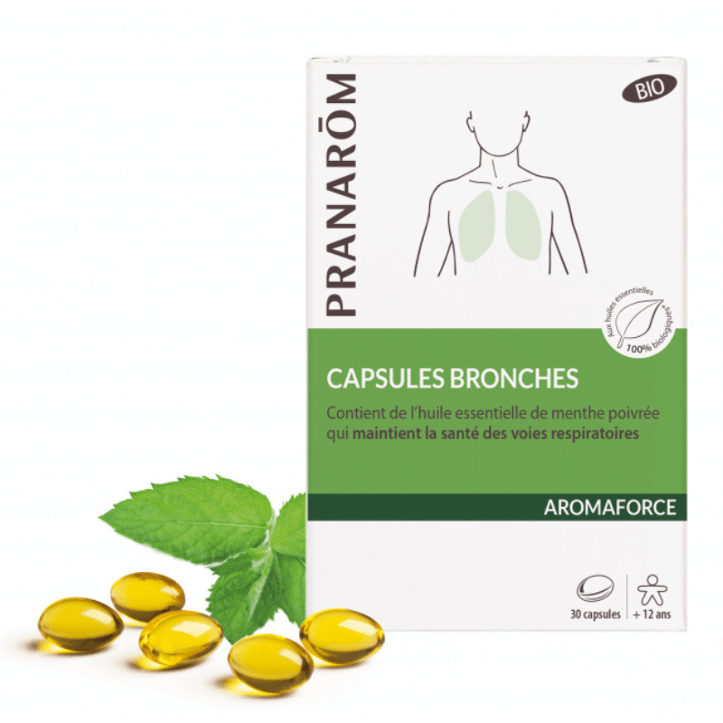 Capsules Bronches - Pranarôm - 30 capsules voie respiratoire poumons respiration