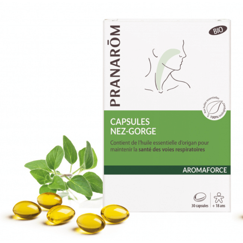 Capsules Nez-Gorge Bio - Pranarôm - 30 capsules aromaforce