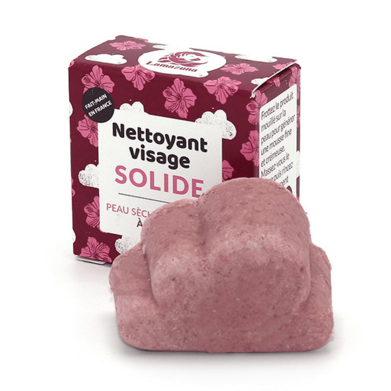 Nettoyant Visage Solide - Peau Sèche - Hibiscus - 25ml