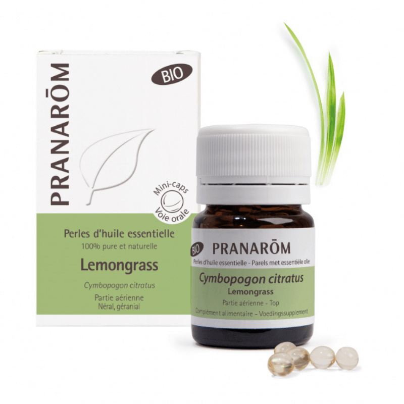Lemongrass Partie Aérienne - Perles d'Huiles Essentielles - Bio - Pranarom