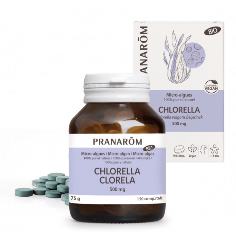 Chlorella 500mg - Pranarôm - 150 comprimés