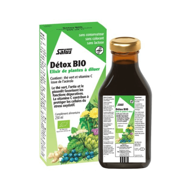 Detox Bio Elixir de plantes à diluer - Salus - 250ml drainage vitamine c