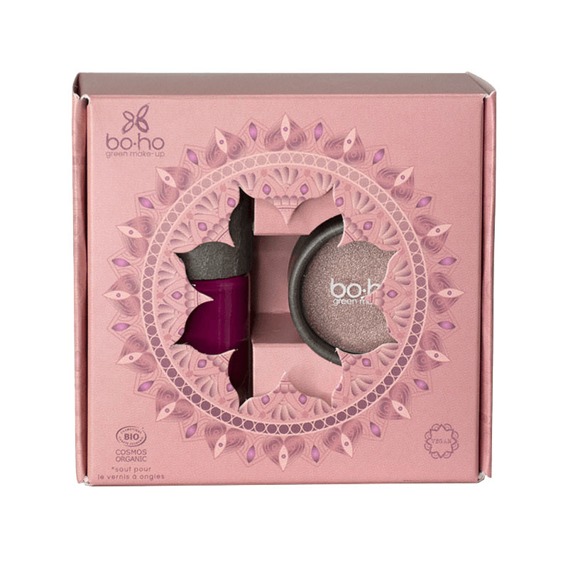 Coffret Maquillage Ombre à Paupière + Vernis - Boho Green Make-Up  octobre rose